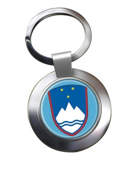 Slovenia Slovenija Metal Key Ring