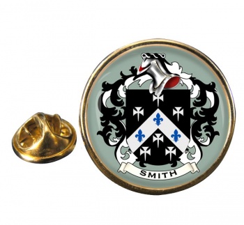 Smith England Coat of Arms Round Pin Badge