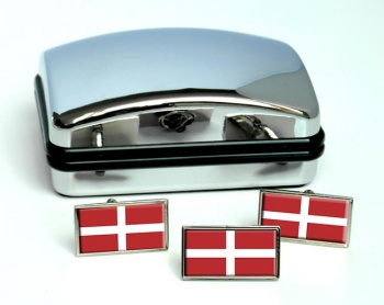 Sovereign Military Order of Malta Rectangle Cufflink and Tie Pin Set
