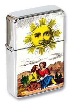 Le Soleil (The Sun) Tarot Flip Top Lighter