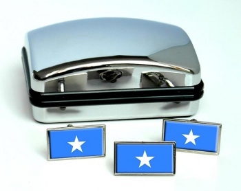 Somalia Flag Cufflink and Tie Pin Set