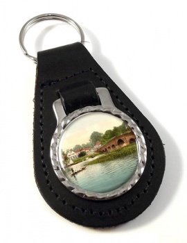 Sonning-on-Thames Leather Key Fob