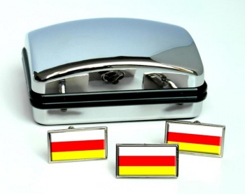 South Ossetia Flag Cufflink and Tie Pin Set