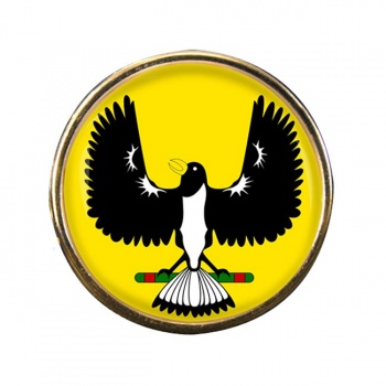 South Australian Piping Shrike Round Pin Badge