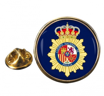 Cuerpo Nacional de Policía Round Pin Badge