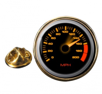 Speedometer Round Lapel