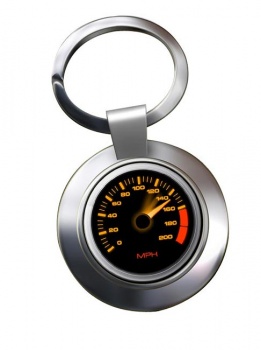 Speedometer Chrome Key Ring