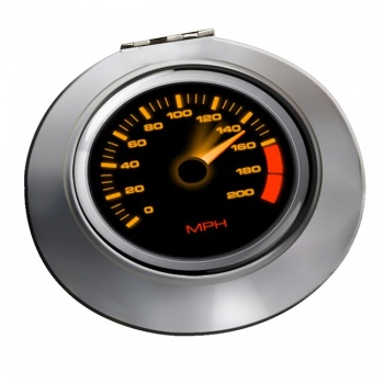 Speedometer Chrome Mirror