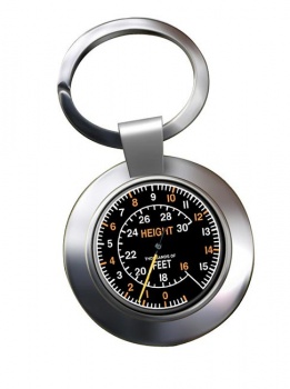 Spitfire Altimeter Chrome Key Ring