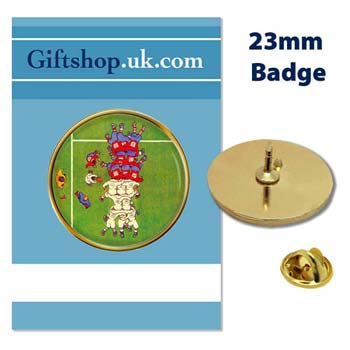 UK Gift Shop Rugby Pin Badge