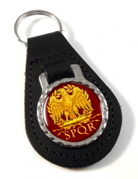 Roman Standard Leather Key Fob