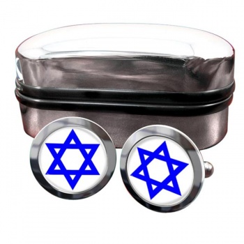 Star of David Round Cufflinks