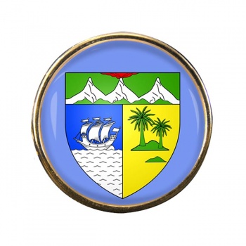 Saint-Denis Reunion (France) Round Pin Badge