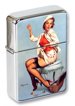 A Stitch in Time Pin-up Girl Flip Top Lighter