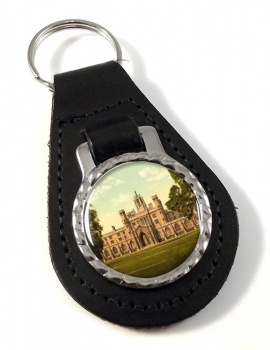 St. John’s College Cambridge Leather Key Fob