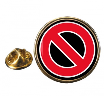 STOP! Round Pin Badge