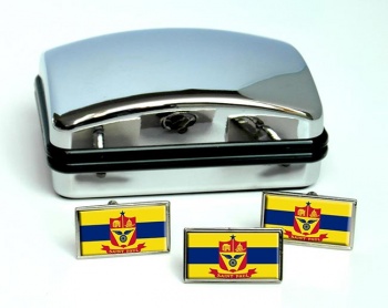 St. Paul MN Flag Cufflink and Tie Pin Set