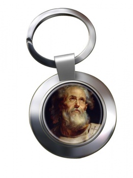 Saint Peter Chrome Key Ring
