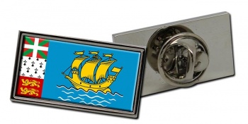 Saint-Pierre-et-Miquelon Flag Pin Badge