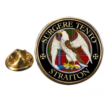 Straiton Scottish Clan Round Pin Badge