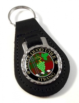 Strang Scottish Clan Leather Key Fob