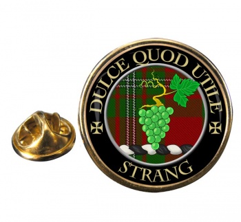Strang Scottish Clan Round Pin Badge