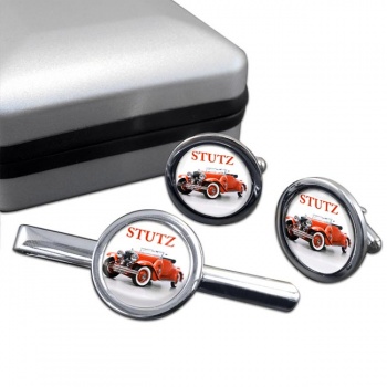 Stutz Convertable Cufflink and Tie Clip Set