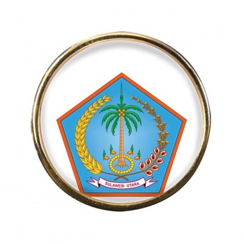 Sulawesi Utara (Indonesia) Round Pin Badge