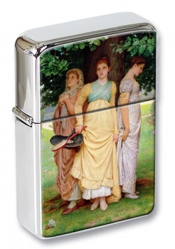 A Summer Shower by Charles Edward Perugini Flip Top Lighter