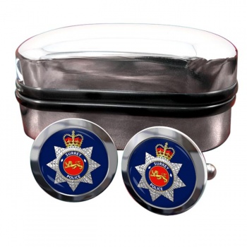Surrey Police Round Cufflinks