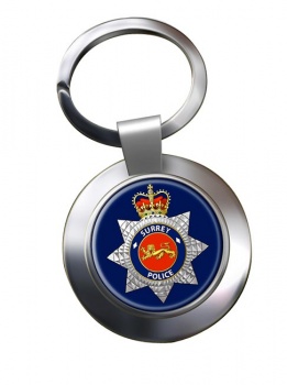 Surrey Police Chrome Key Ring