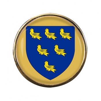 Sussex (England) Round Pin Badge