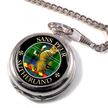 Sutherland Scottish Clan Pocket Watch
