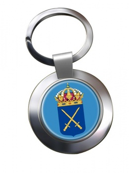 Svenska arm�ns (Swedish Army) Chrome Key Ring