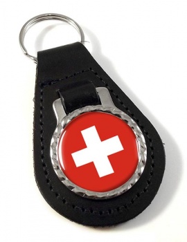Switzerland (Schweiz) Leather Key Fob