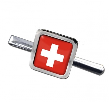 Switzerland (Schweiz) Square Tie Clip