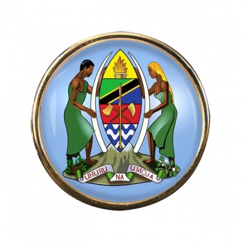 Tanzania Round Pin Badge