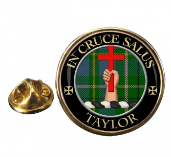 Taylor Scottish Clan Round Pin Badge