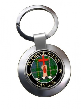 Taylor Scottish Clan Chrome Key Ring