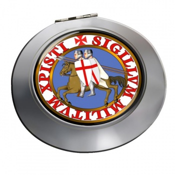 Knights Templar Seal Chrome Mirror