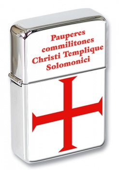 Knights Templar Cross Flip Top Lighter