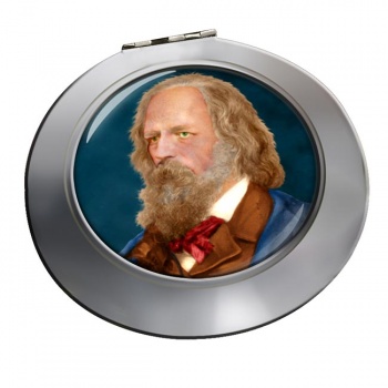 Alfred Lord Tennyson Chrome Mirror
