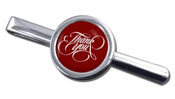 Thank You Round Tie Clip