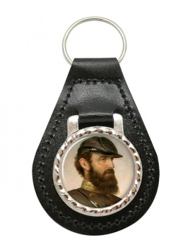 Thomas Stonewall Jackson Leather Key Fob