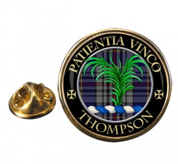 Thompson Scottish Clan Round Pin Badge