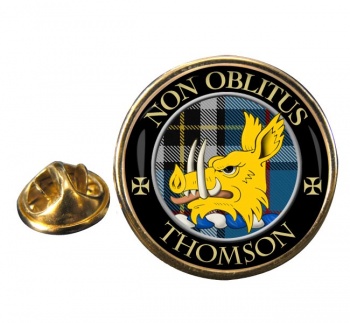 Thomson of Mactavish Scottish Clan Round Pin Badge