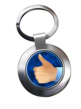 Thumbs Up Chrome Key Ring