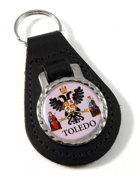 Toledo Ciudad (Spain) Leather Key Fob