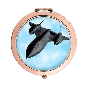 UK Gift Shop Lockheed SR71 Blackbird Compact Mirror