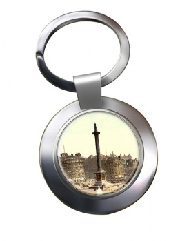 Trafalgar Square London Chrome Key Ring